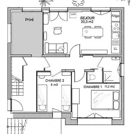 Hotel Roc'h Avel - Front De Mer, Vue Sur Et Jardin Ensoleillé Sans Vis à Vis 3*